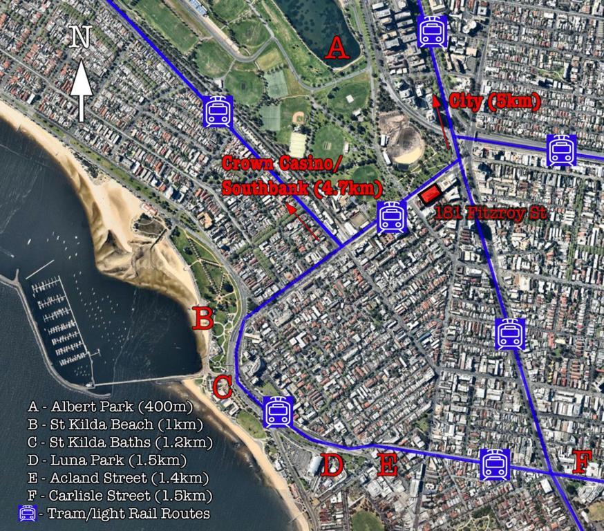 ☆ Heart Of St Kilda ☆ Infinity Pool+Parking+Wifi Apartment Melbourne Ngoại thất bức ảnh